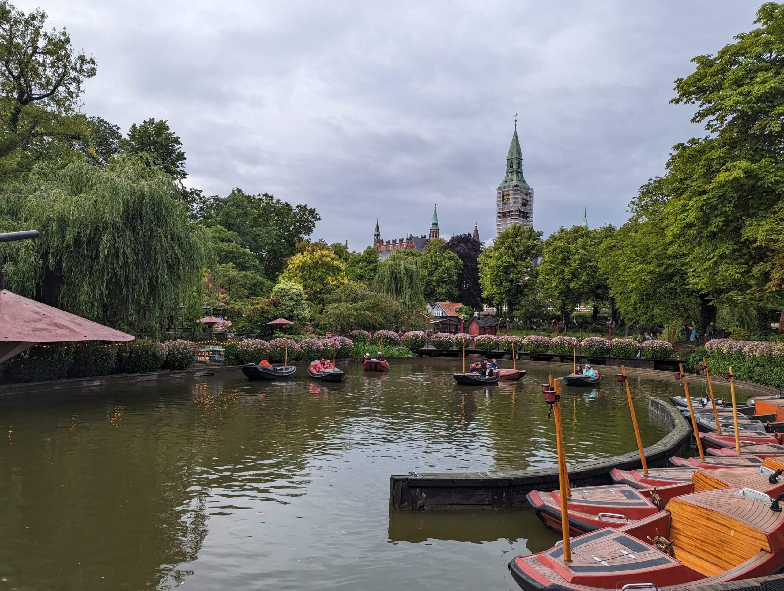 Tivoli gardens, one of the most famous places in Denmark. Add it to your city break itinerary for a budget trip to Copenhagen.