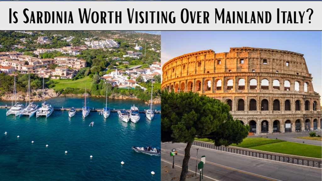 Sardinia vs mainland Italy