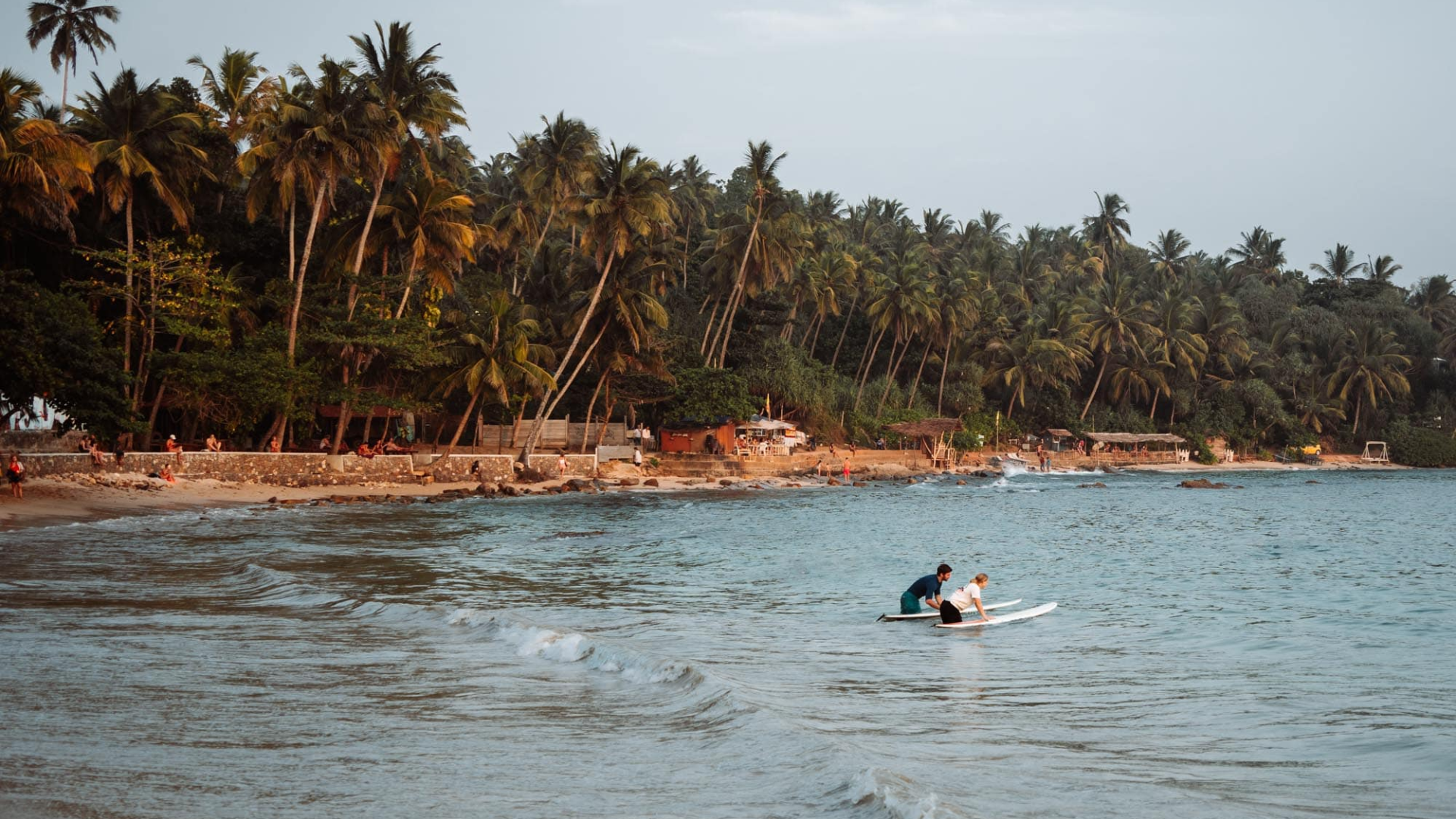 Overview of Hiriketiya Beach
